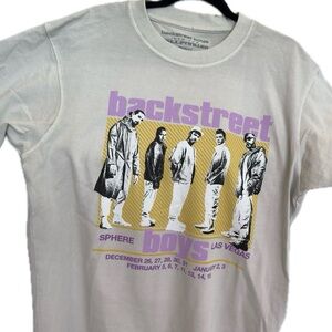 Backstreet Boys Tan Sphere Las Vegas Tour Tee Medium